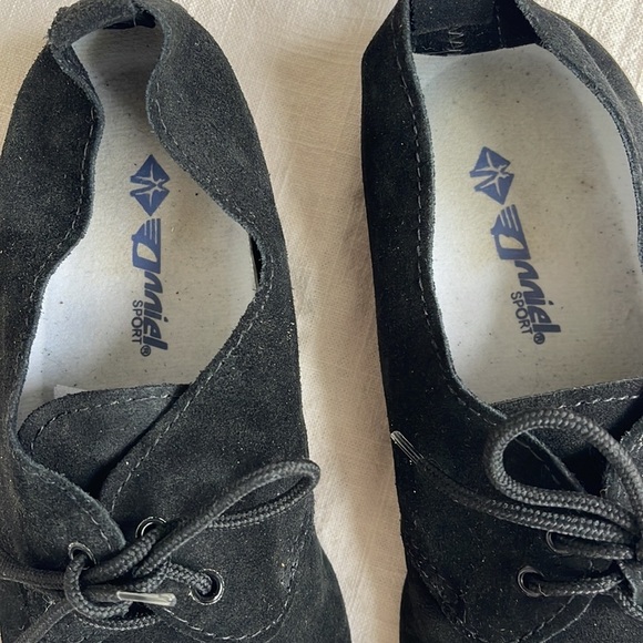 Anniel Suede Flats‎ Black Size 7 - Picture 3 of 4